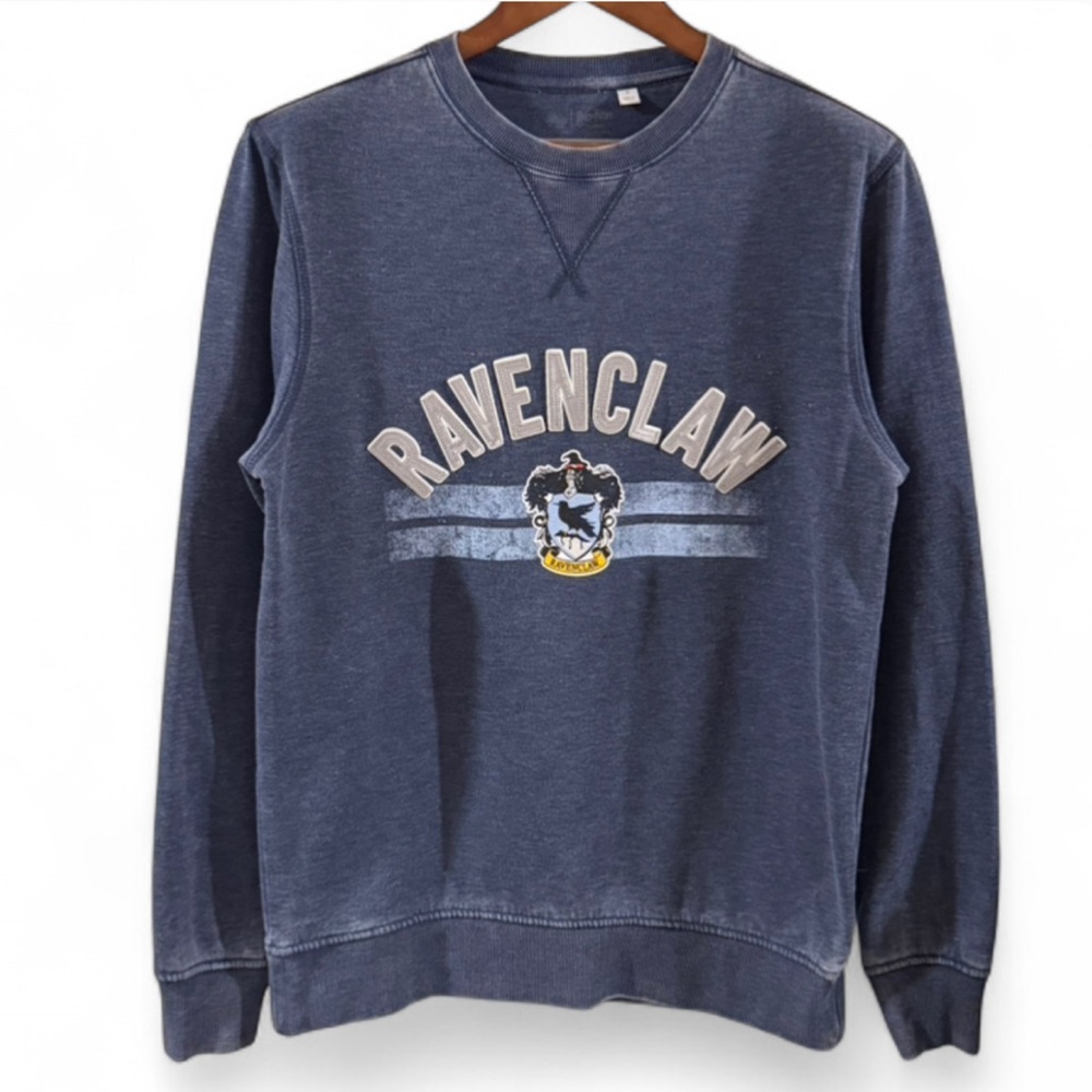 Y2K Harry Potter Ravenclaw Blue Crewneck Sweatshirt Size Men’s Small - Picture 4 of 7
